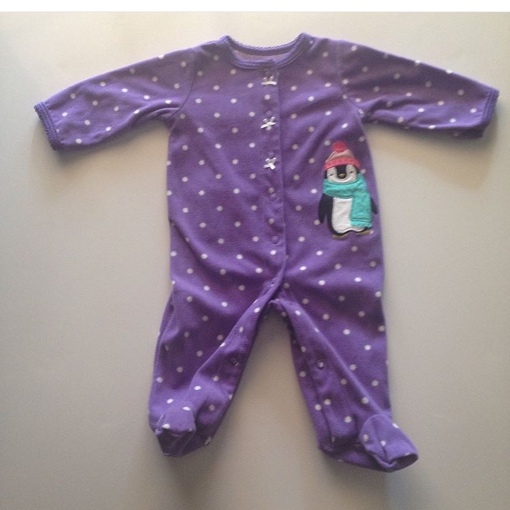 Bundle Carter’s Baby girl 3 month old fleece pjs